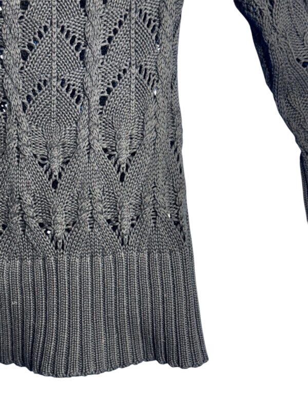 Sweater cuello alto Guess 100% algodón negro 116cm busto - Imagen 2