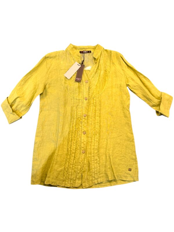 BLUSA LINO SEDA BORDADO