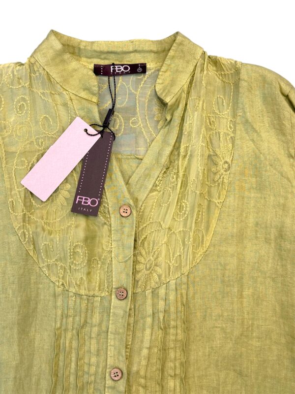 BLUSA LINO SEDA BORDADO - Imagen 2