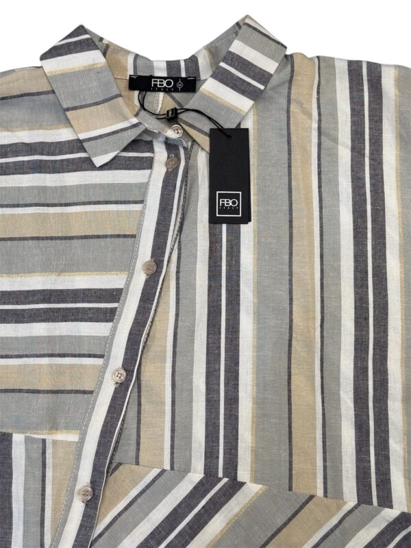 CAMISOLA LINO RIGHE - Imagen 2